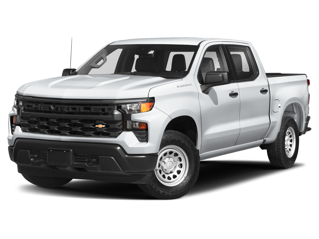 2024 Chevrolet Silverado 1500 LT (2FL) in Sterling Gray Metallic — front three-quarter view