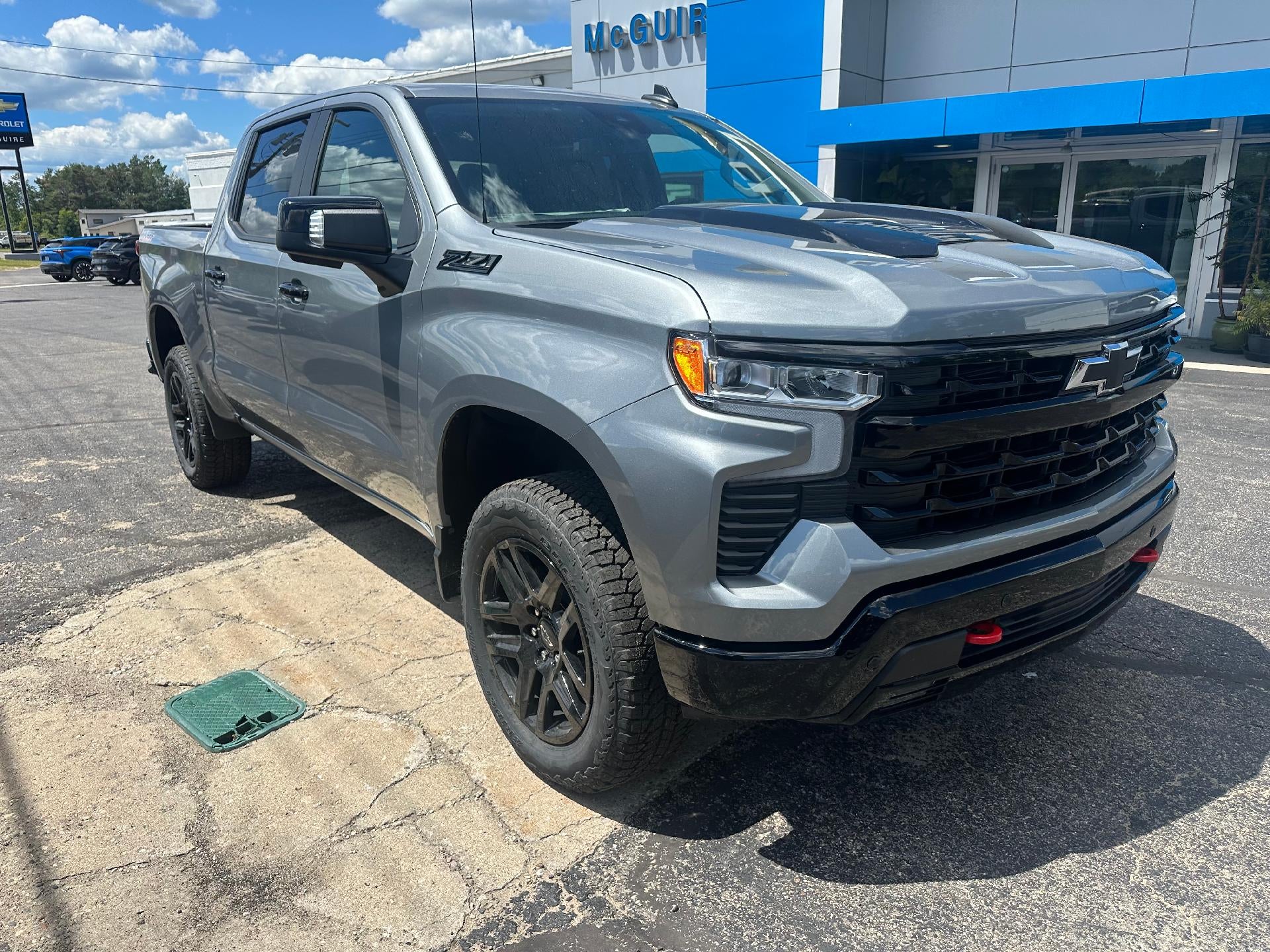 2026 Chevrolet Silverado 1500 LT Trail Boss in Sterling Gray Metallic — front three-quarter view