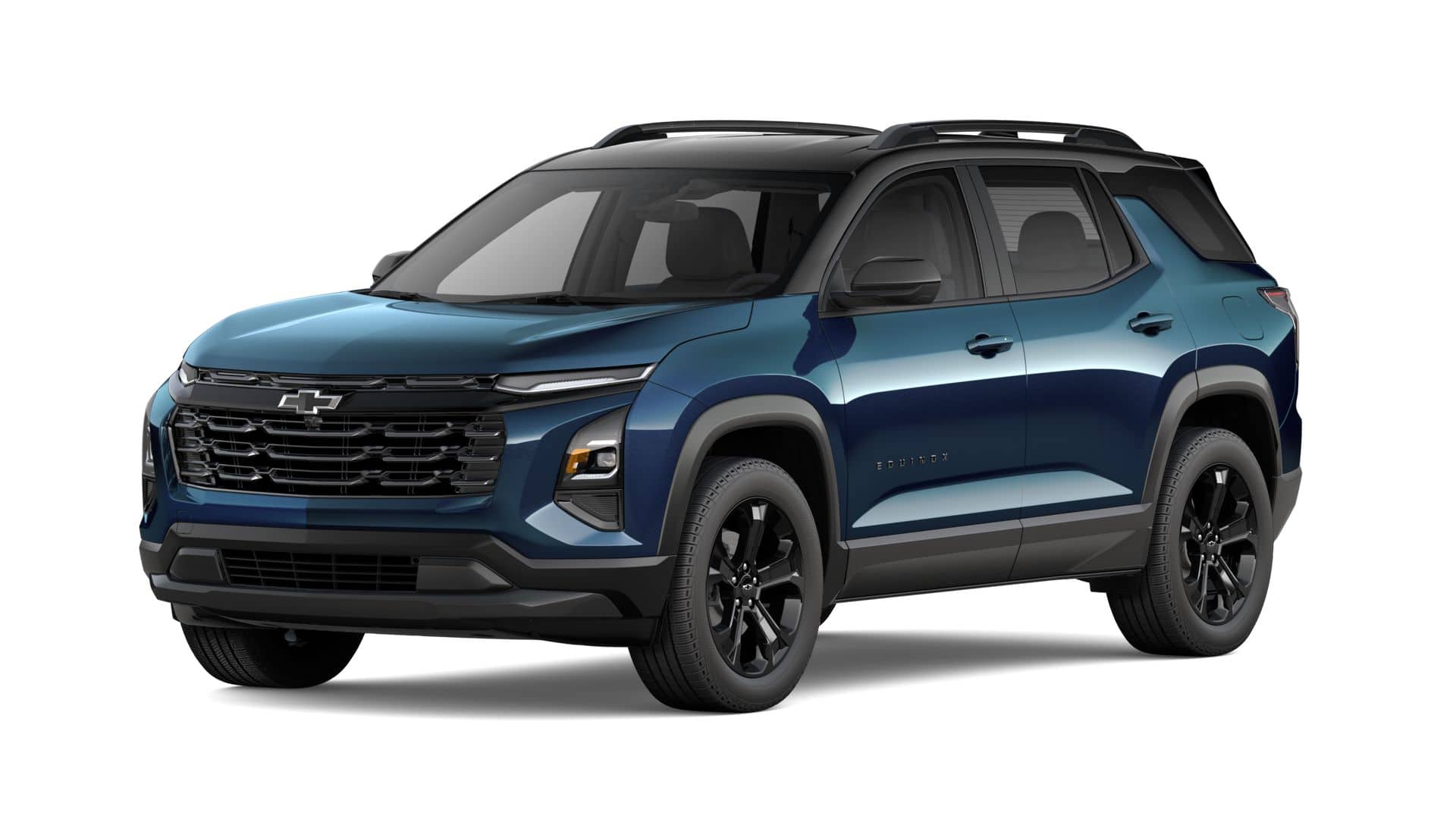 2027 Chevrolet Equinox LT in Lakeshore Blue Metallic — front three-quarter view
