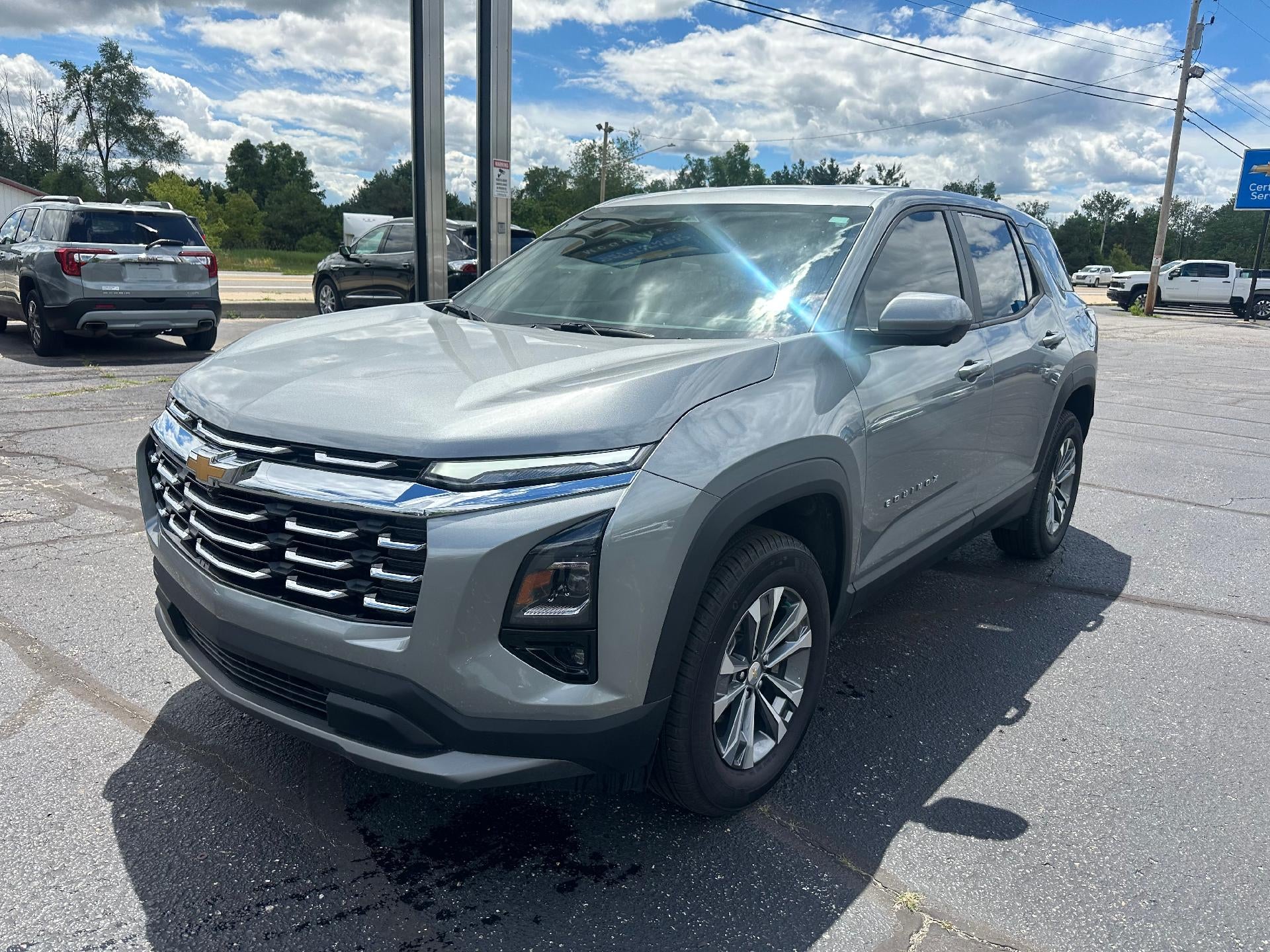 2026 Chevrolet Equinox LT in Sterling Gray Metallic — front three-quarter view